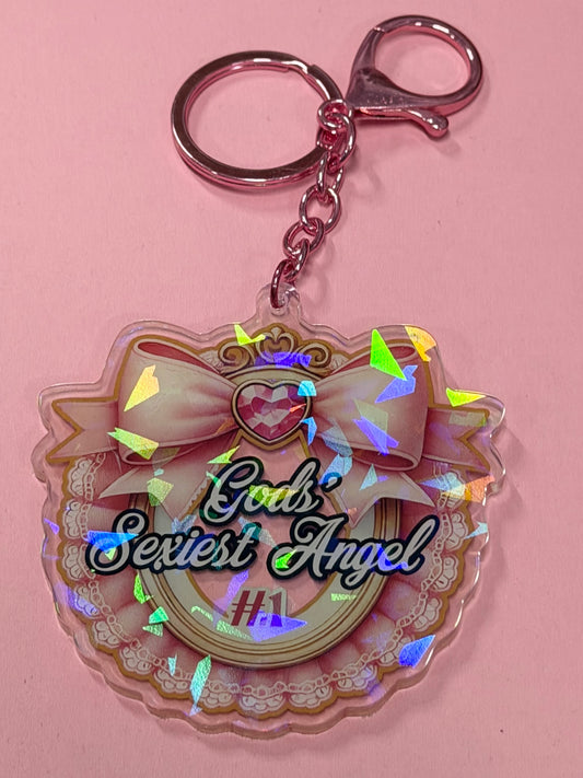 GOD’S SEXIEST ANGEL - Drop Dead Gorgeous Iridescent Keychain