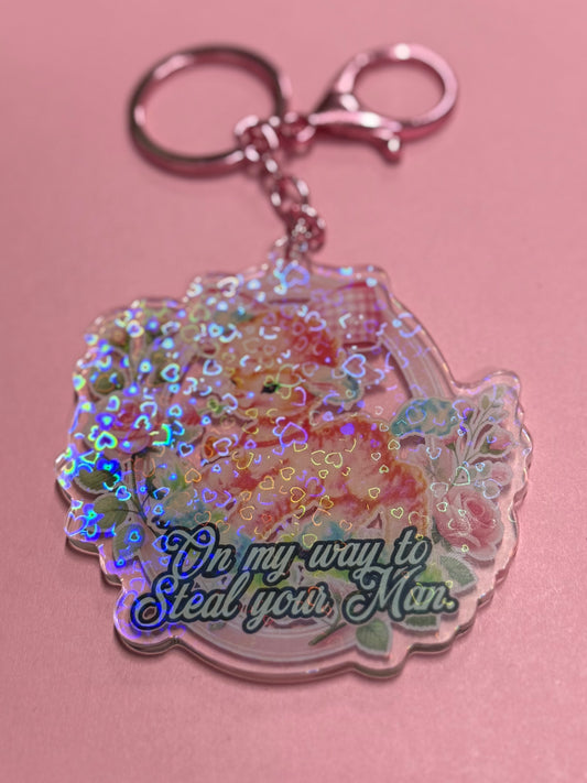 STEAL YOUR MAN - Drop Dead Gorgeous Iridescent Keychain