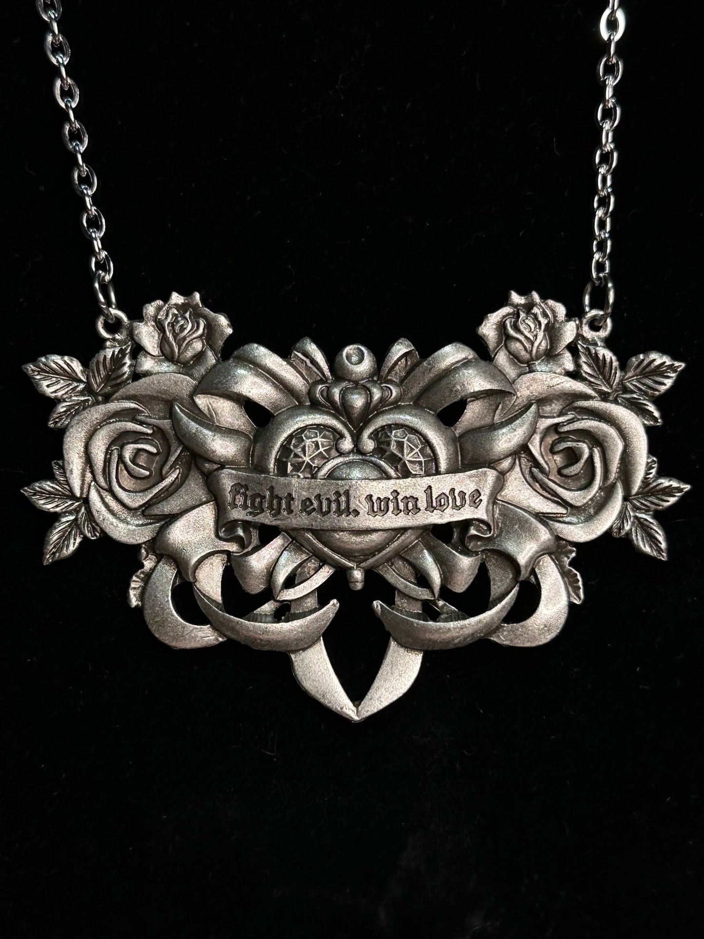 FIGHT EVIL, WIN LOVE -  Mother of Hades Tribute Necklace