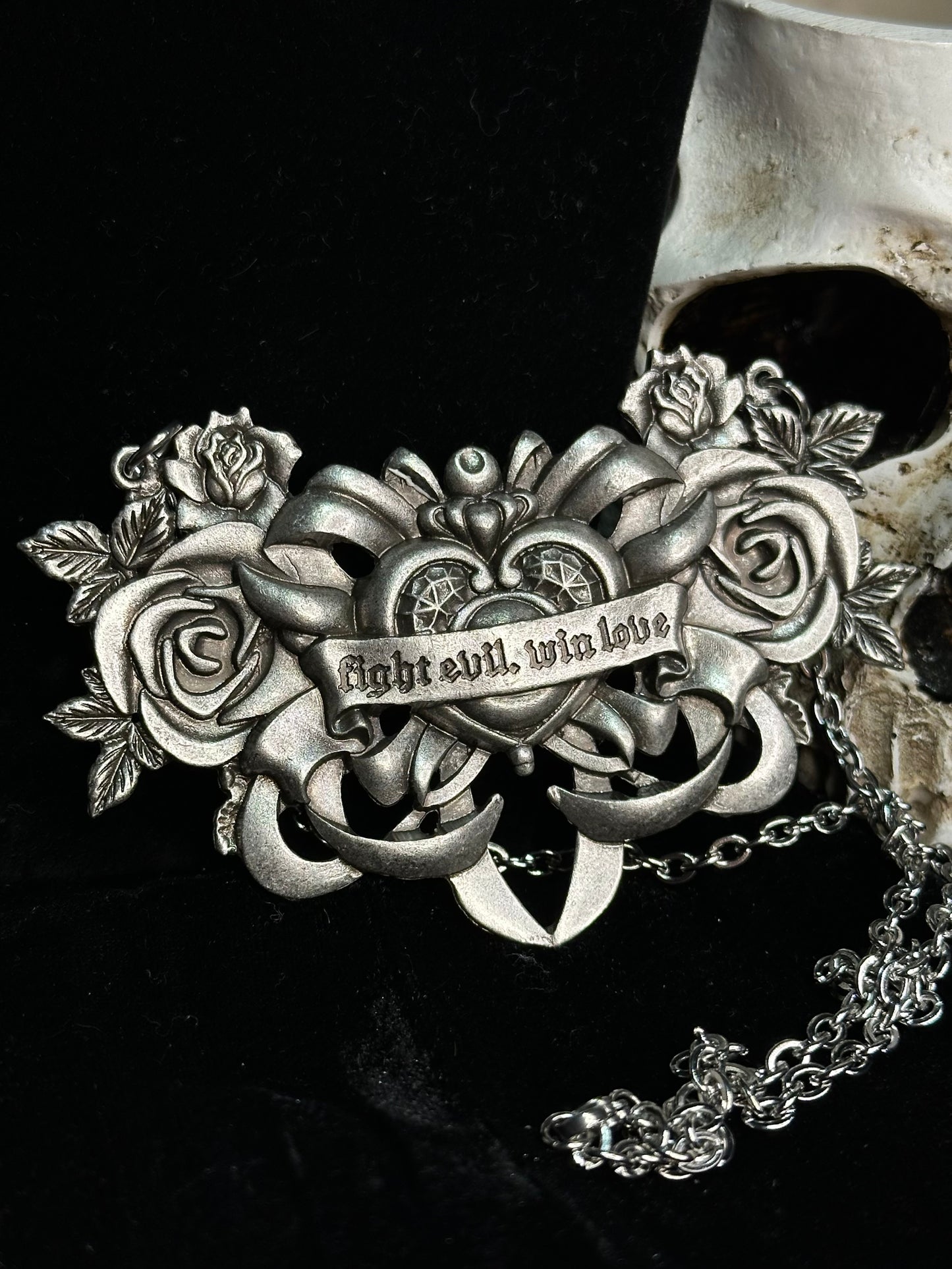 FIGHT EVIL, WIN LOVE -  Mother of Hades Tribute Necklace