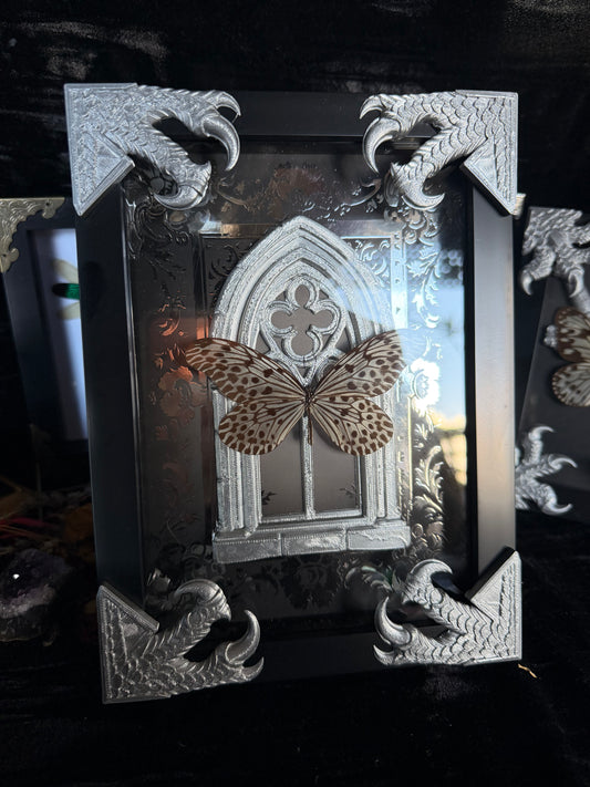 VINTAGE PLATINUM - silver a5 specimen frame