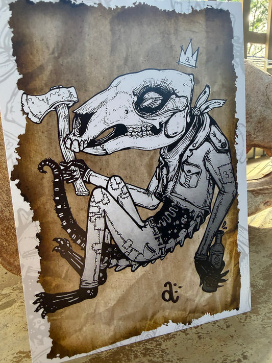 ROO BOY - Benny Apples a5 art print