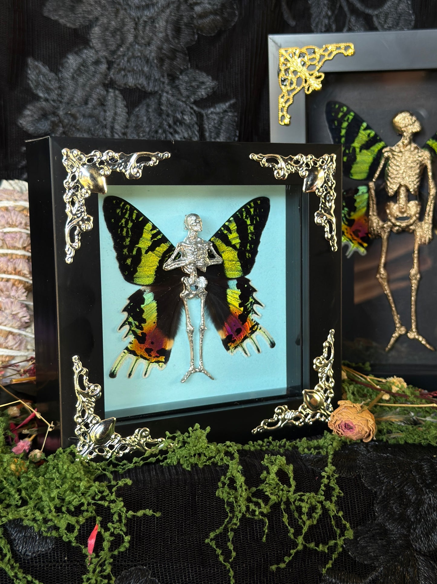 BLUE HYDRANGEA FAIRY- Mother of Hades Dead Fairy Frame