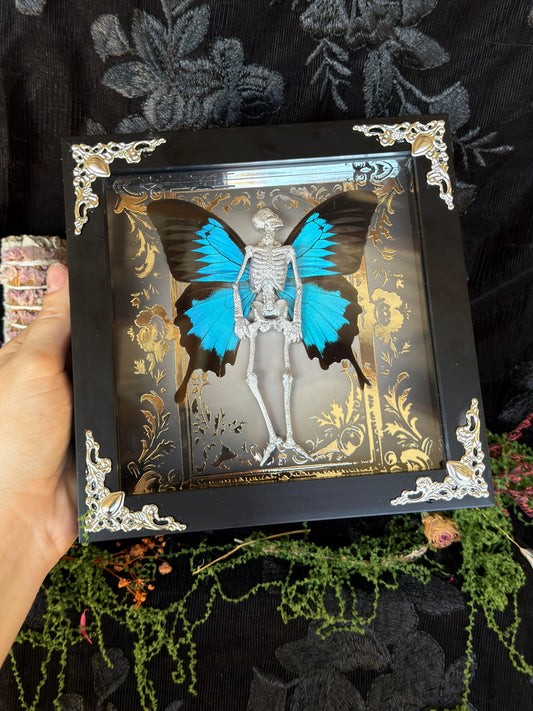 CERULEAN BLU FAIRY - Mother of Hades Dead Fairy Frame