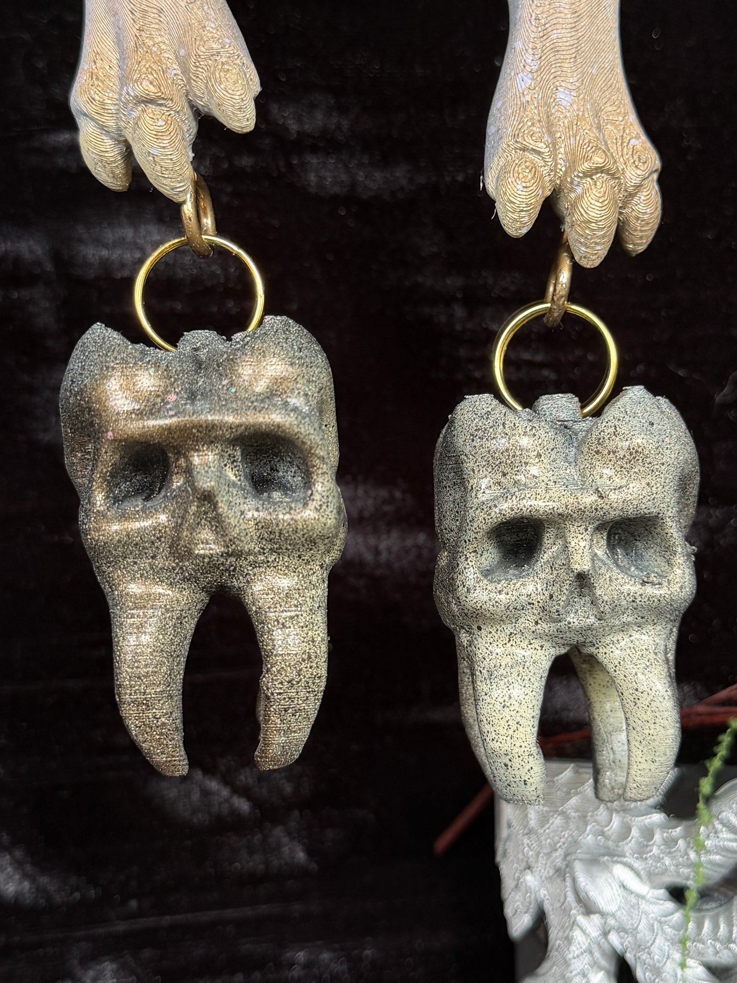 GWENDALINE - Tiger’s Eye Moon Tooth Fairy Creature