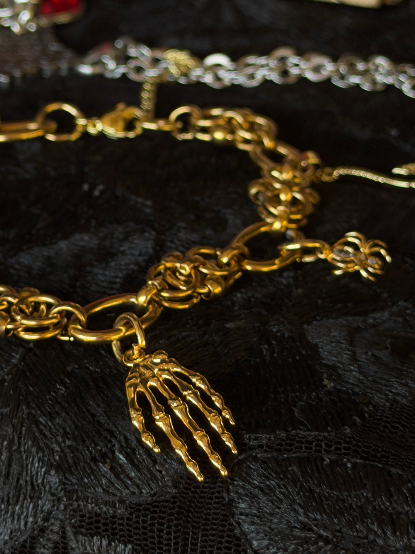 SALEM CALLING - Mother of Hades Gold Plated Halloween Charm Bracelet
