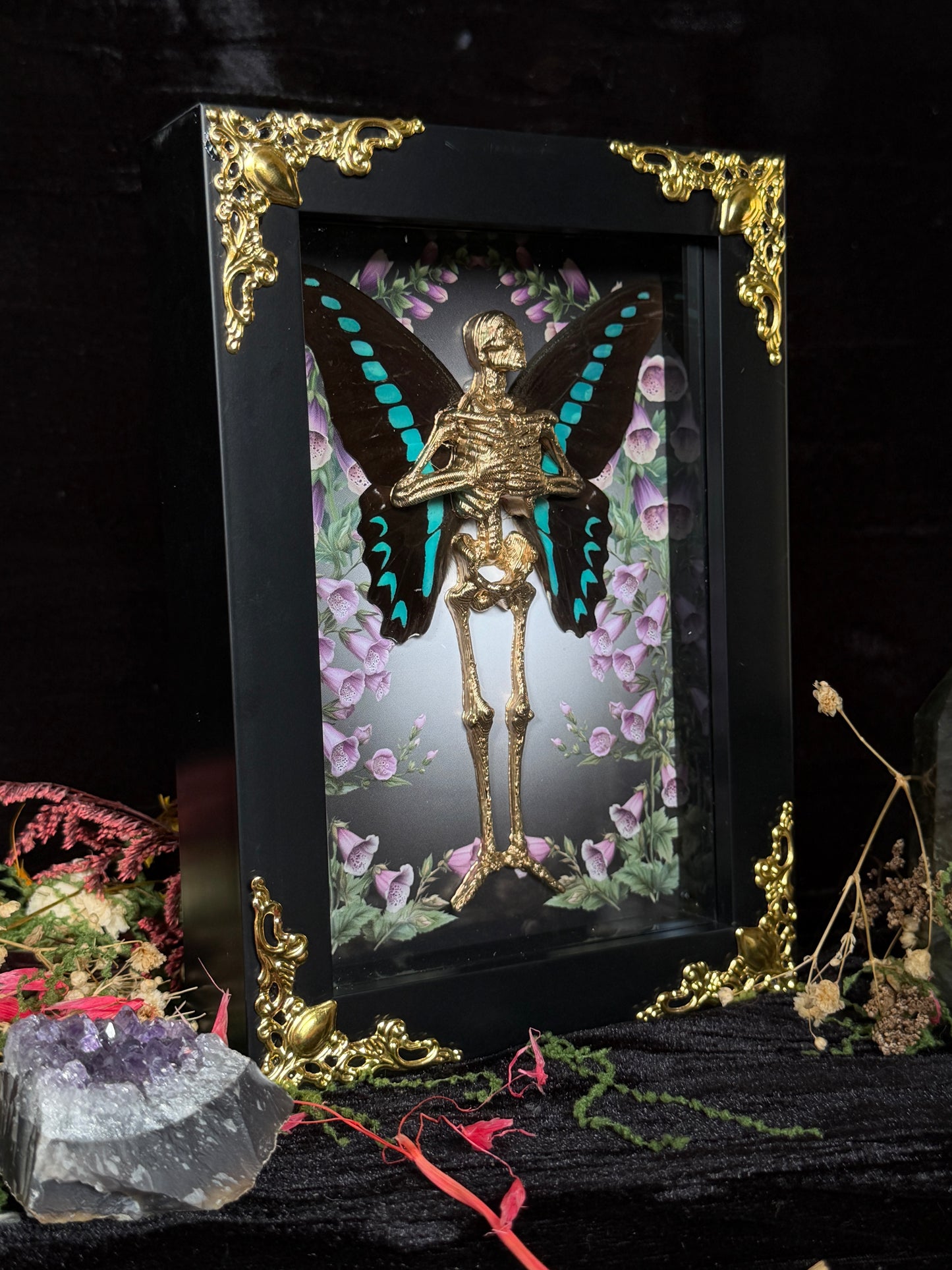 GRETA GOLD FAIRY - Mother of Hades Dead Fairy Frame