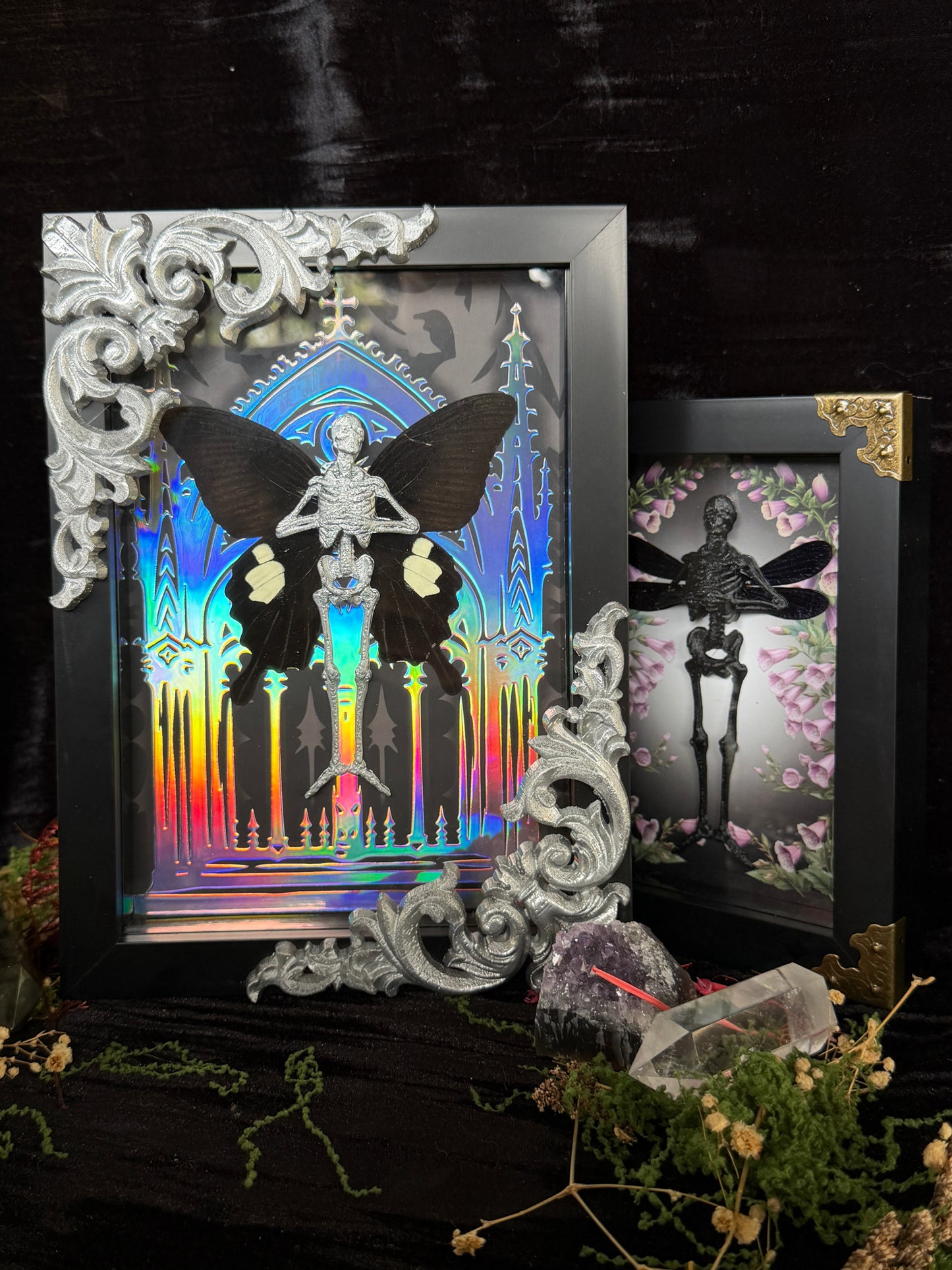 SILVER SANCTUARY FAIRY - Mother of Hades Dead Fairy Frame