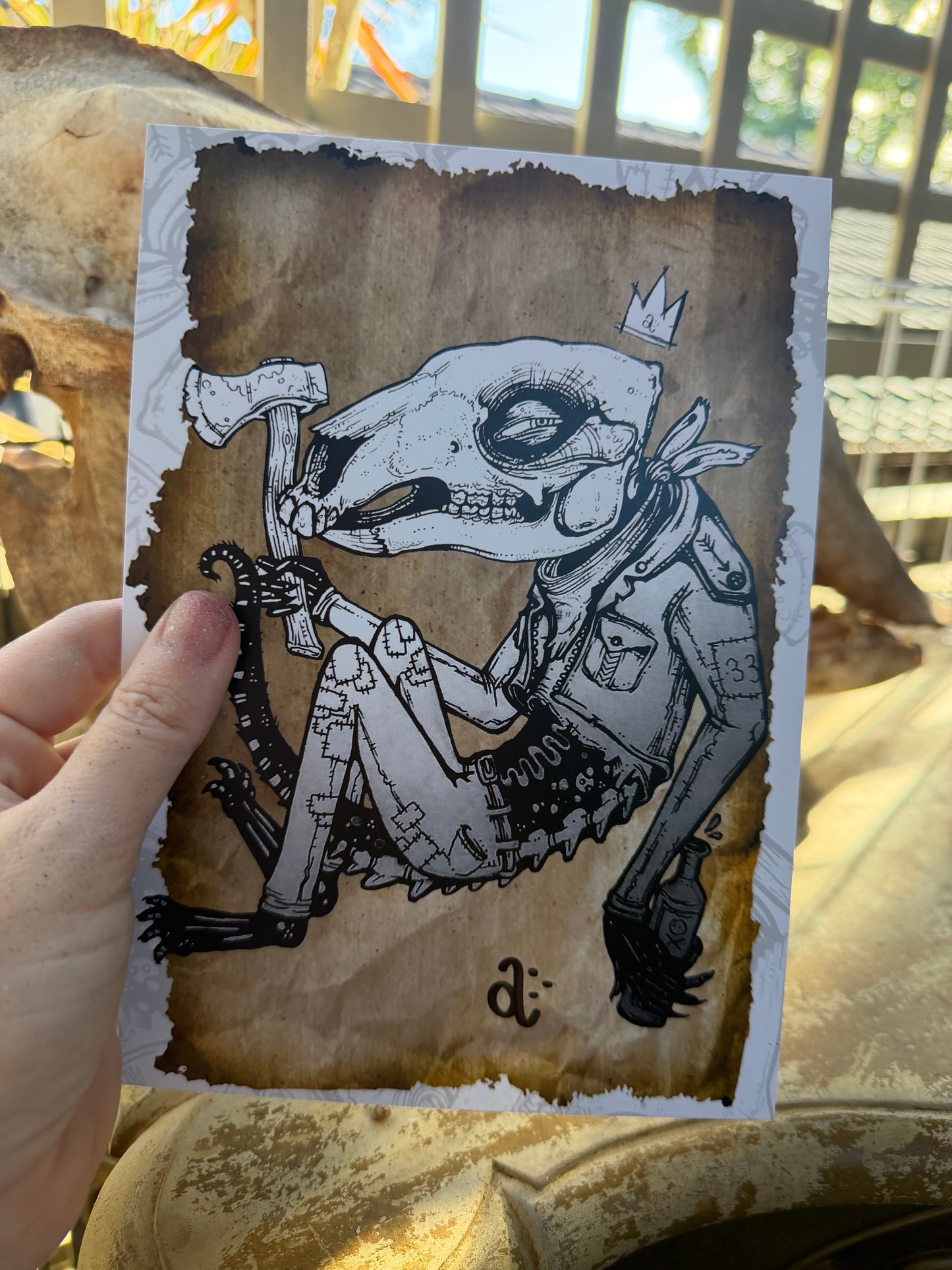ROO BOY - Benny Apples a5 art print