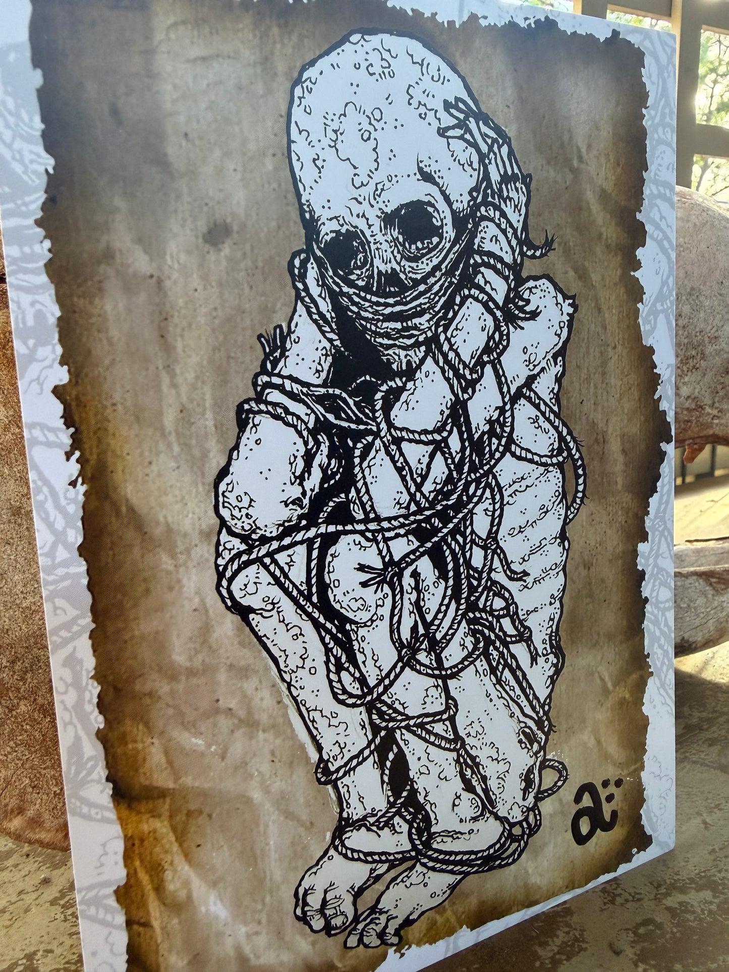 ROPES - Benny Apples a5 art print