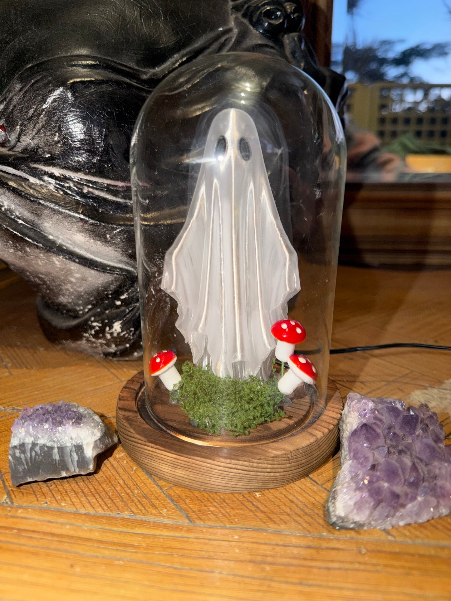 FRIGHT LIGHT - ghost in a jar night light / lamp
